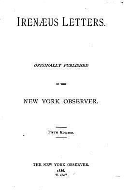 Irenaeus Letters 1530358108 Book Cover