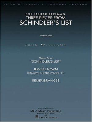 Three Pieces from Schindler's List Violin and P... 0793535840 Book Cover