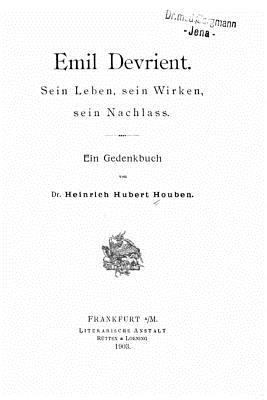 Emil Devrient [German] 1534800433 Book Cover