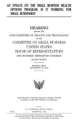 An update on the Small Business Health Options ... 1981319239 Book Cover