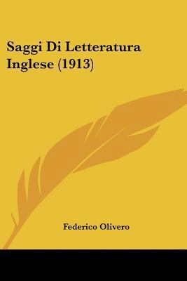 Saggi Di Letteratura Inglese (1913) [Italian] 1160249350 Book Cover