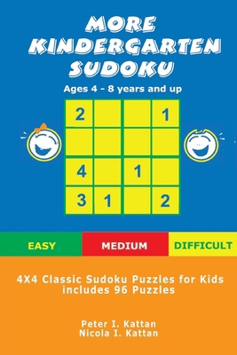 More Kindergarten Sudoku: 4x4 Classic Sudoku Pu... B0CXLBL9BZ Book Cover