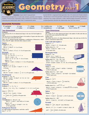 Geometry Part 1: Quickstudy Laminated Reference... 1423234715 Book Cover