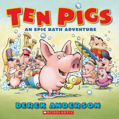 Ten Pigs: A Board Book 1338135813 Book Cover