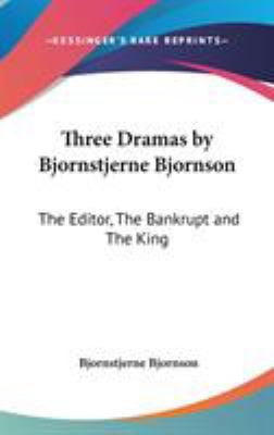Three Dramas by Bjornstjerne Bjornson: The Edit... 054800918X Book Cover