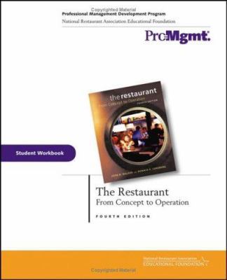 The Restaurant, Student Workbook: From Concept ... 0471708674 Book Cover