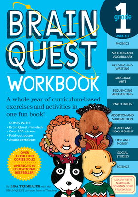 Brain Quest Workbook: 1st Grade [With Stickers] 0761149147 Book Cover