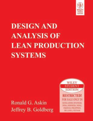 Design and Analysis of Lean Production Systems 8126514493 Book Cover