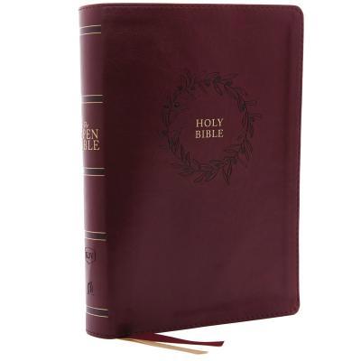 The Kjv, Open Bible, Leathersoft, Burgundy, Ind... 0785223002 Book Cover