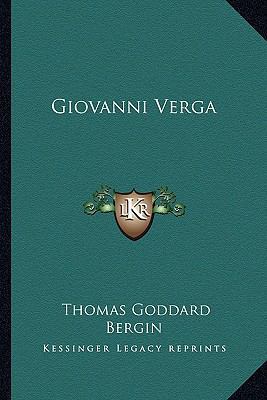 Giovanni Verga 1163168610 Book Cover