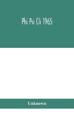 Phi Psi Cli 1965 9354047564 Book Cover