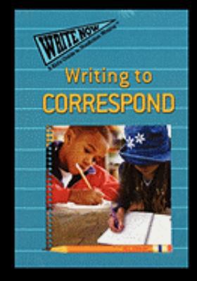 Writing to Correspond 1435838017 Book Cover