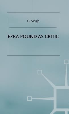 Ezra Pound as Critic 0333598490 Book Cover