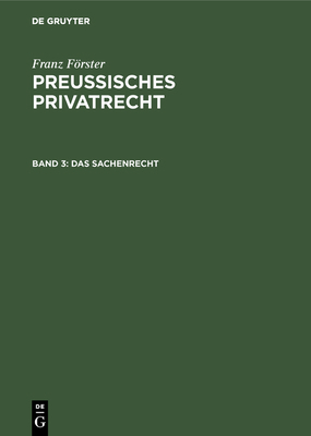 Das Sachenrecht [German] 3111304515 Book Cover