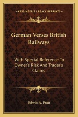 German Verses British Railways: With Special Re... 1163254649 Book Cover