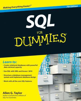 SQL for Dummies 0470557419 Book Cover