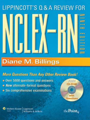 Lippincott's Q&A Review for NCLEX-RN [With CDROM] 1582554706 Book Cover