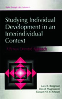 Studying individual Development in An interindi... 0805831290 Book Cover