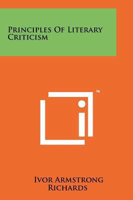 Principles Of Literary Criticism 1258214091 Book Cover