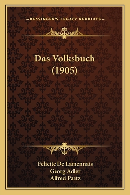 Das Volksbuch (1905) [German] 116744891X Book Cover