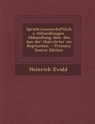 Sprachwissenschaftliche Abhandlungen. Abhandlun... [German] 129314889X Book Cover