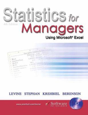 Statistics for Managers Using Microsoft Excel, ... 0131073893 Book Cover