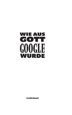 Wie aus Gott Google wurde [German] 3347911814 Book Cover