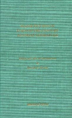 Major Figures of Turn-Of-The-Century: Austrian ... 0929497309 Book Cover