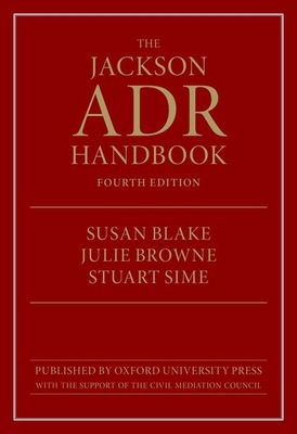 The Jackson Adr Handbook 0198937644 Book Cover