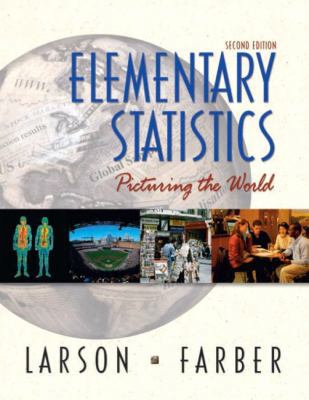 Elementary Statistics: Picturing the World 0130655953 Book Cover