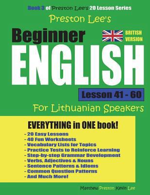 Preston Lee's Beginner English Lesson 41 - 60 F... 1720926492 Book Cover