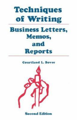 Techniques of Writing: Business Letters, Memos,... 0195329635 Book Cover