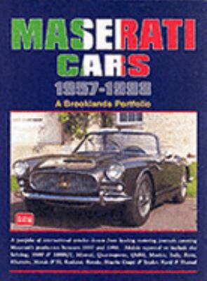 Maserati Cars 1957-1998: A Brooklands Portfolio 1855206021 Book Cover