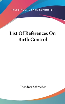 List of References on Birth Control 1161618570 Book Cover