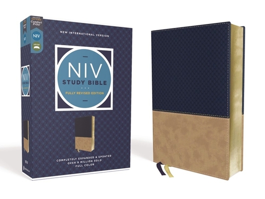 NIV Study Bible, Fully Revised Edition, Leather... 0310448999 Book Cover