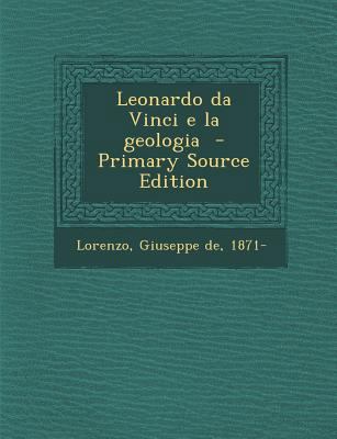 Leonardo Da Vinci E La Geologia [Italian] 1295351854 Book Cover