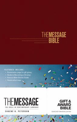 The Message Gift and Award Bible 1631467115 Book Cover
