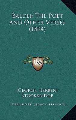 Balder The Poet And Other Verses (1894) 1169126715 Book Cover