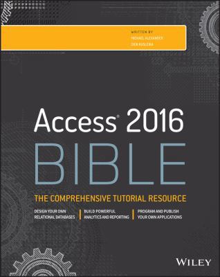 Access 2016 Bible 111908654X Book Cover