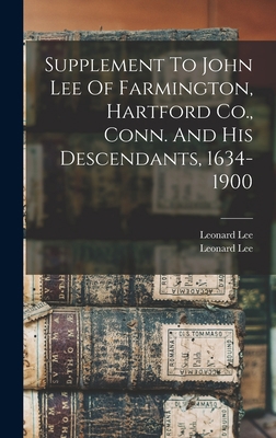 Supplement To John Lee Of Farmington, Hartford ... 1015503500 Book Cover