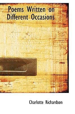 Poems Written on Different Occasions 1110891792 Book Cover