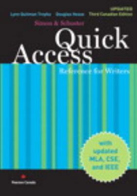 Quick Access Reference for Writers, Third Canad... 0137142420 Book Cover