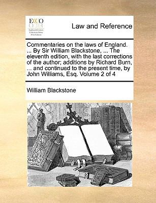 Commentaries on the Laws of England. ... by Sir... 1170022510 Book Cover