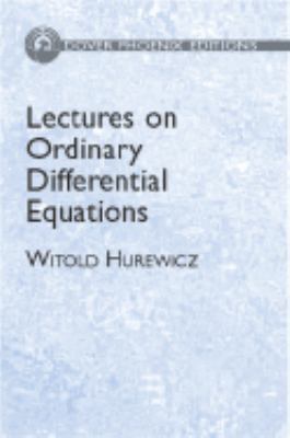 Lectures on Ordinary Differential Equations 0486495108 Book Cover