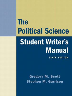 The Political Science Student Writer's Manual 0136029450 Book Cover