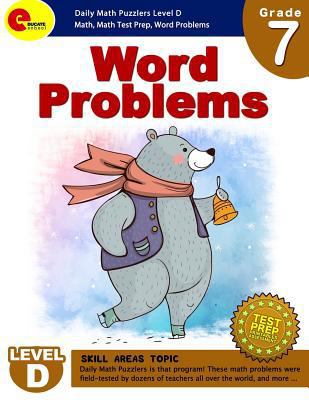 Word Problems 7th Grade: Word Problems Grade 7 Daily Math Puzzlers Level D for 5th, 6th, 7th Grade 1984212117 Book Cover