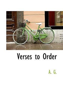 Verses to Order 1110630131 Book Cover