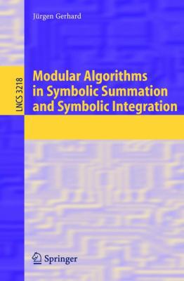 Modular Algorithms in Symbolic Summation and Sy... B00EZ1M35K Book Cover