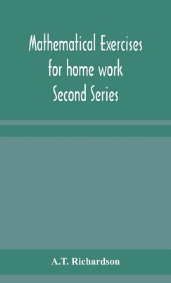 Mathematical exercises for home work Second Series 9354156126 Book Cover