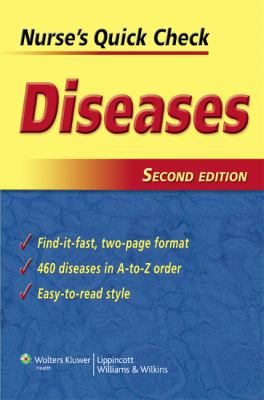 Nurse's Quick Check: Diseases 0781789400 Book Cover